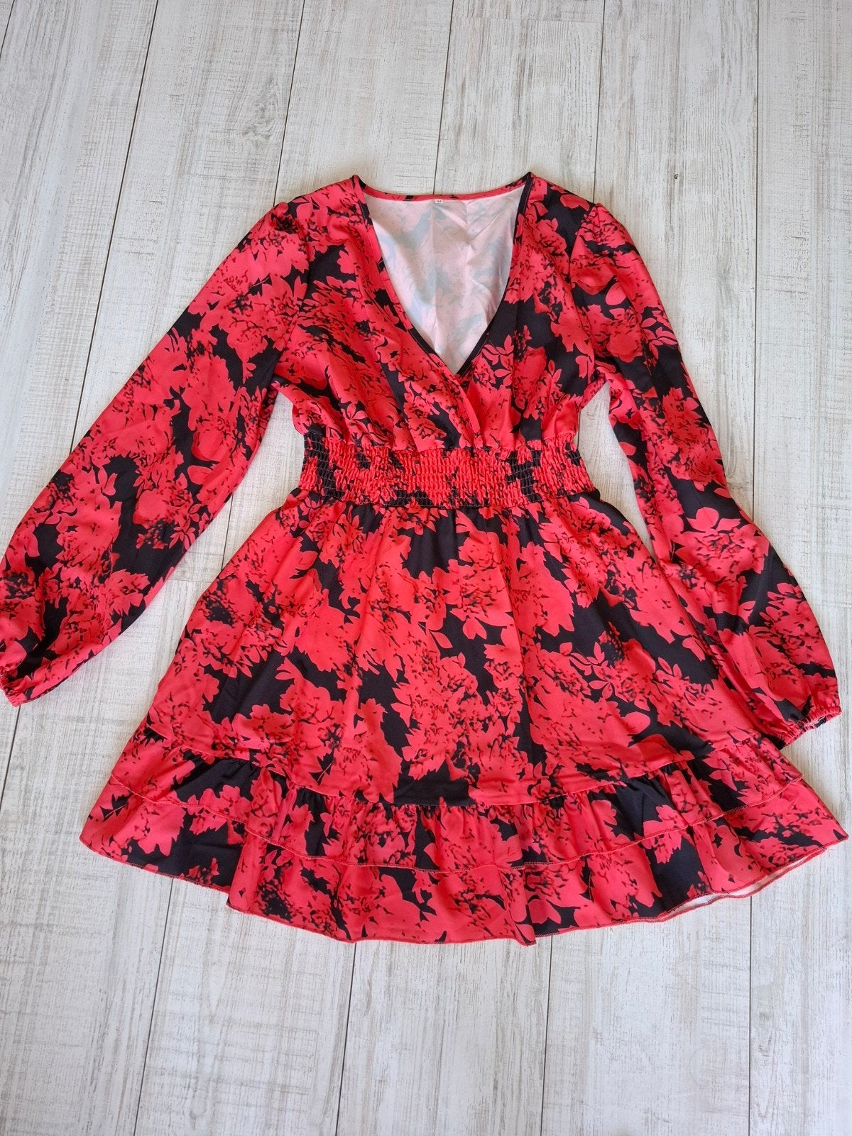 Zomerjurk Maat M met Elastiek in de Taille, Ophalen of Verzenden, Gedragen, Maat 38/40 (M), Rood