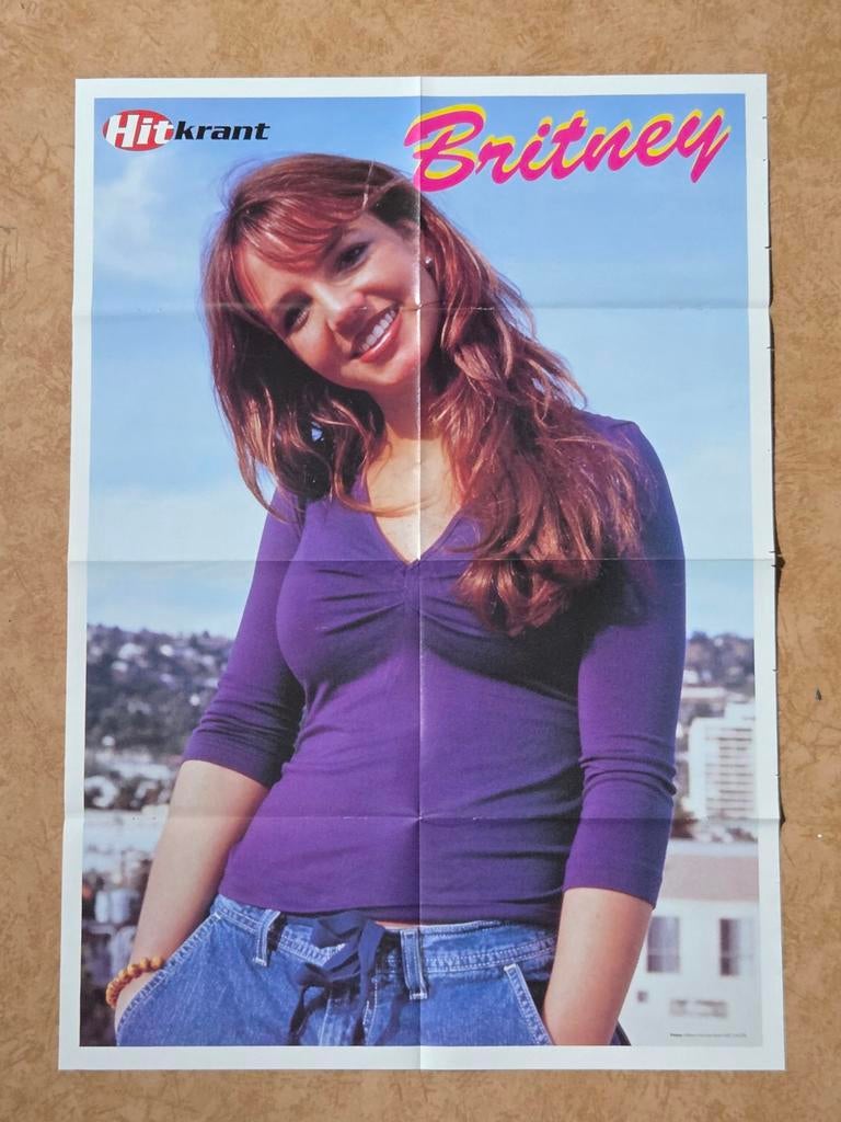 Jaren 90 xl poster van Britney Spears, Ophalen of Verzenden, Zo goed als nieuw, A1 t/m A3, Muziek