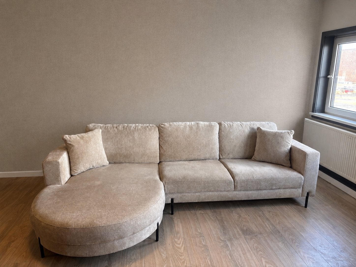 Luxe hoekbank - zo goed als nieuw, Ophalen, 250 tot 300 cm, 125 tot 150 cm, Hoekbank