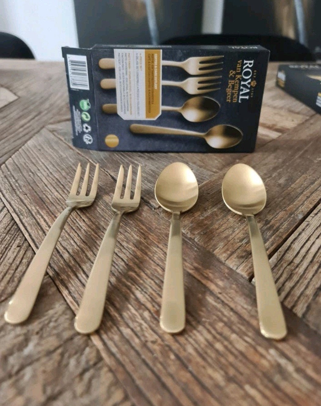 Royal van Kempen & Begeer koffie- en gebakbestekset, Huis en Inrichting, Keuken | Bestek, Royal Van Kempen & Begeer, Gebaksvork