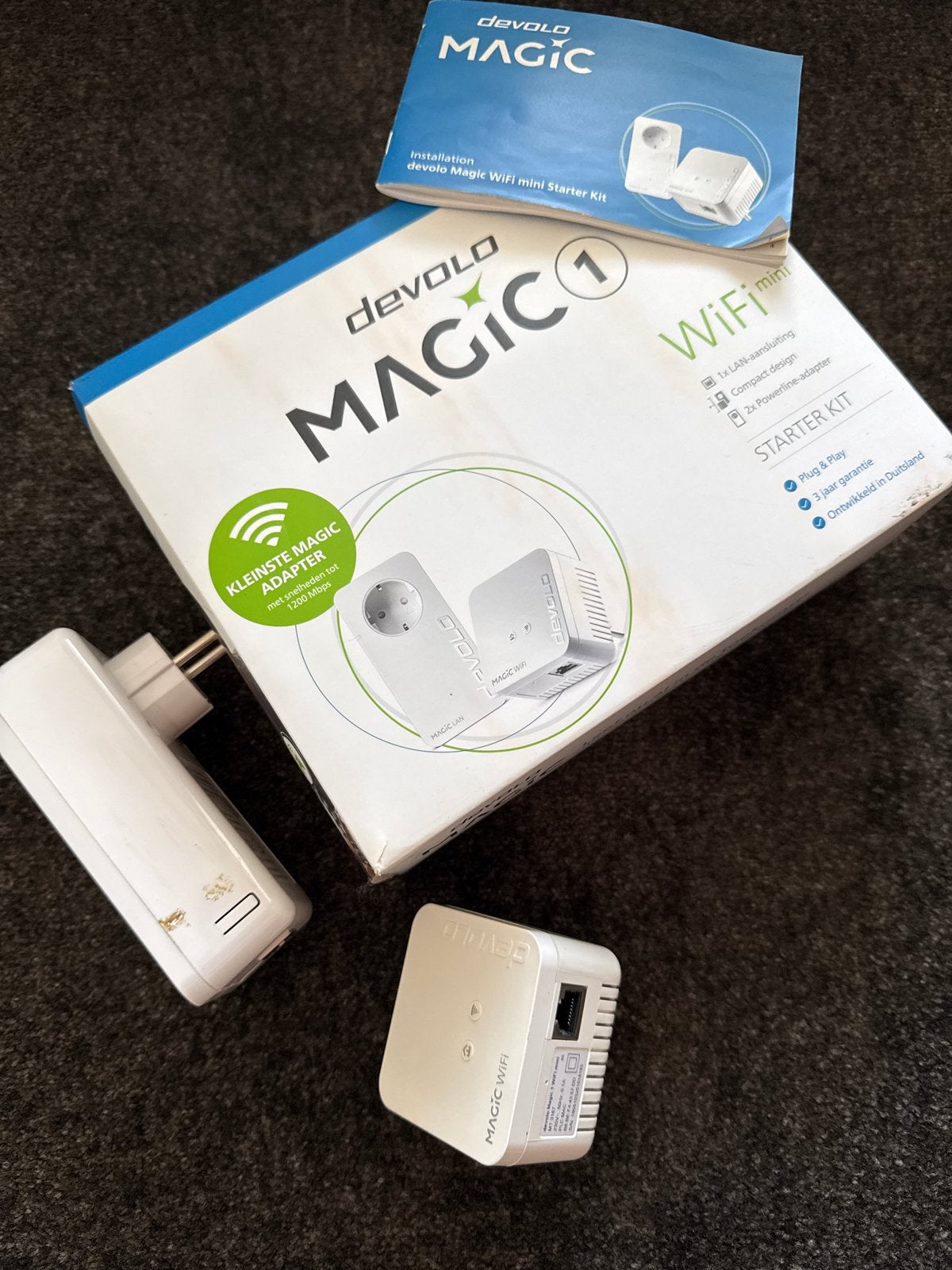 Devolo Magic 1 mini WiFi Starter Kit, Computers en Software, WiFi-versterkers, Ophalen, Zo goed als nieuw