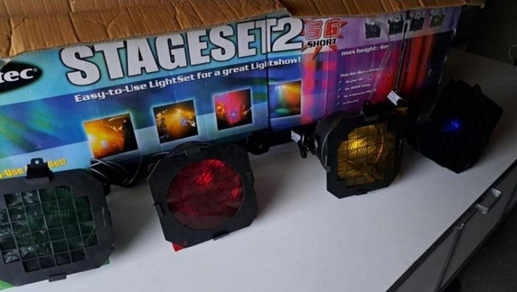 Podium stage light 2x, Ophalen, Gebruikt, Licht, Kleur