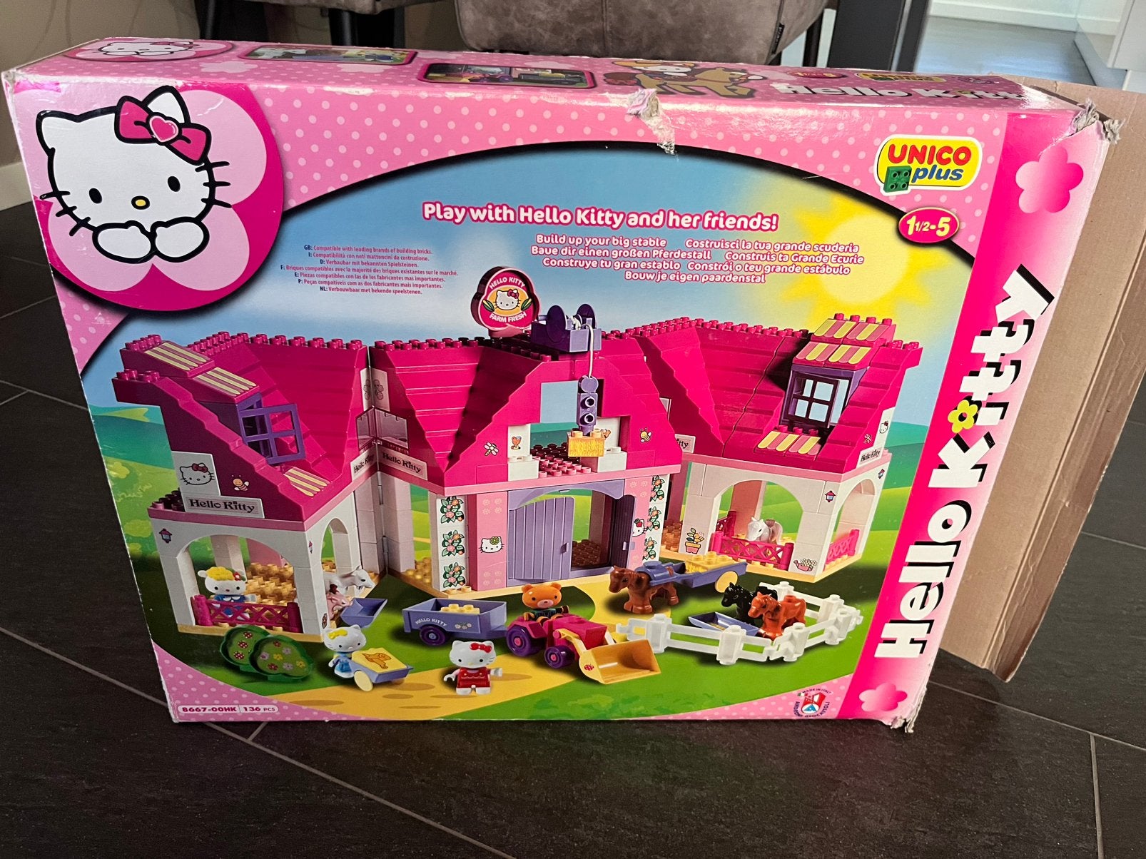 Hello Kitty blokken paardenstal (Duplo), Ophalen, Zo goed als nieuw, Overige merken