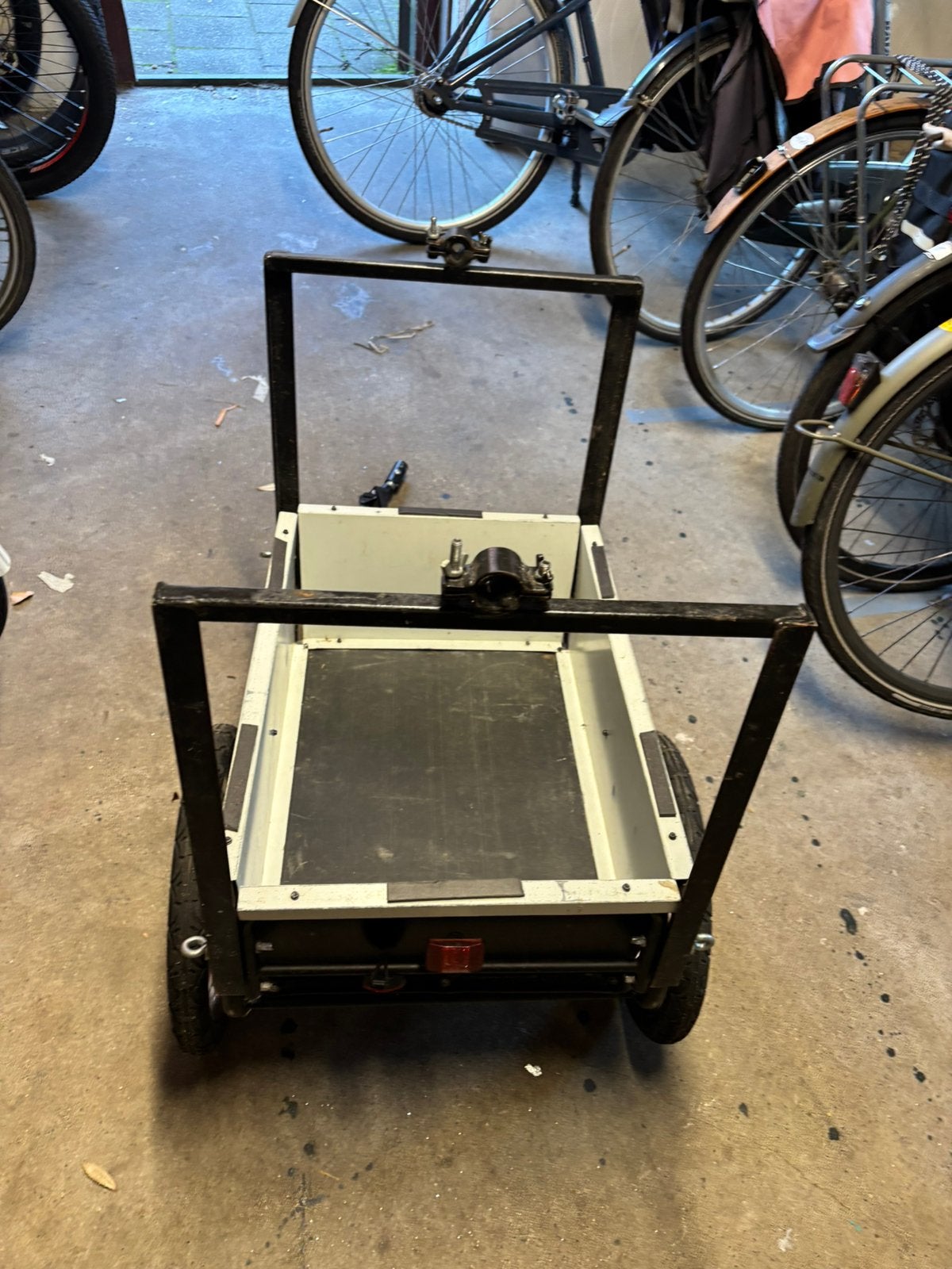 Kar voor achter fiets, Ophalen of Verzenden, Gebruikt, Aanhangfiets, 60 tot 80 kg