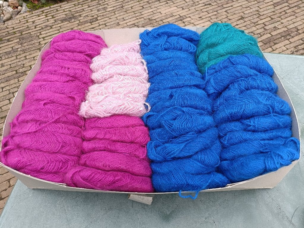 Mohair wol LANASSTOP Fino Zafiro en Laser (KW16), Ophalen of Verzenden, Nieuw, Breien of Haken, Wol of Garen