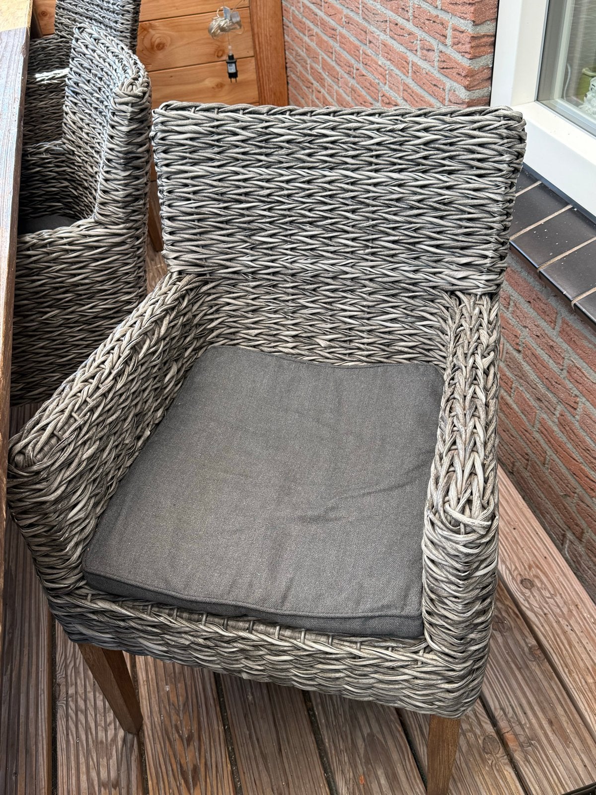 Set van 6 gave tuin lounge stoelen - Pure Life Collection, Tuin en Terras, Ophalen, Gebruikt, Wicker