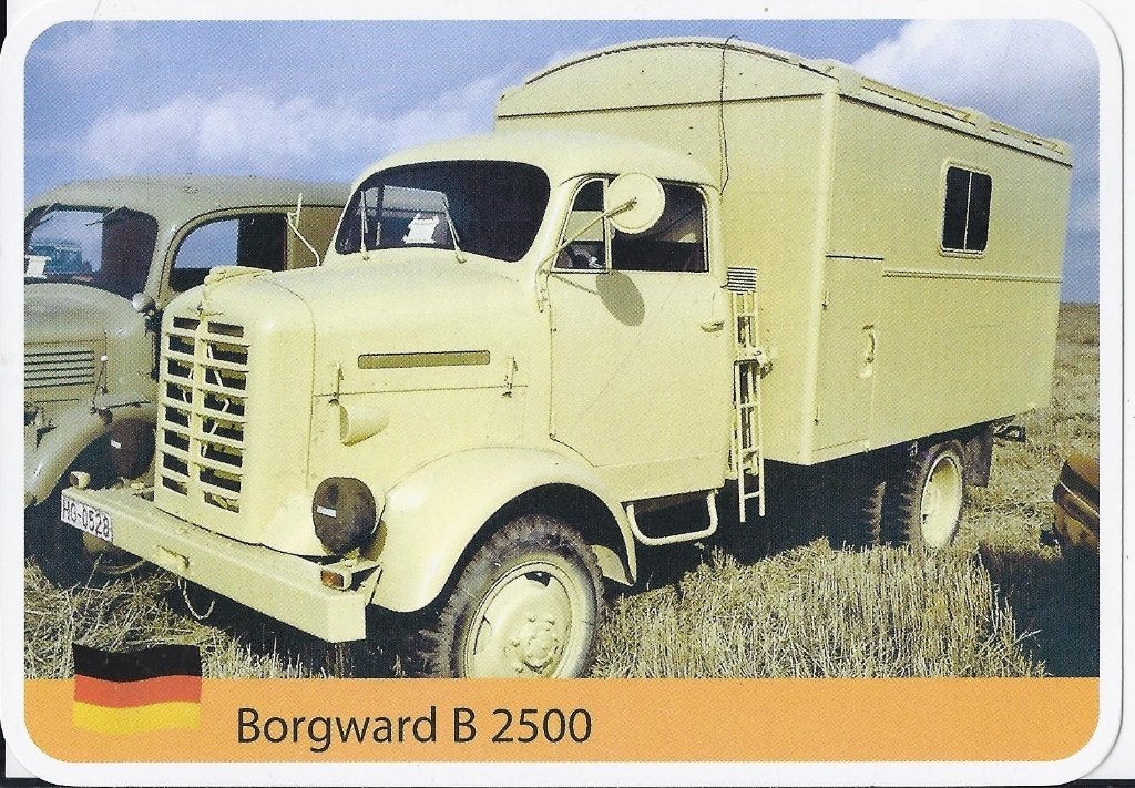 A1: autokaart truck borgward b 2500, Ophalen of Verzenden, Zo goed als nieuw, Auto's