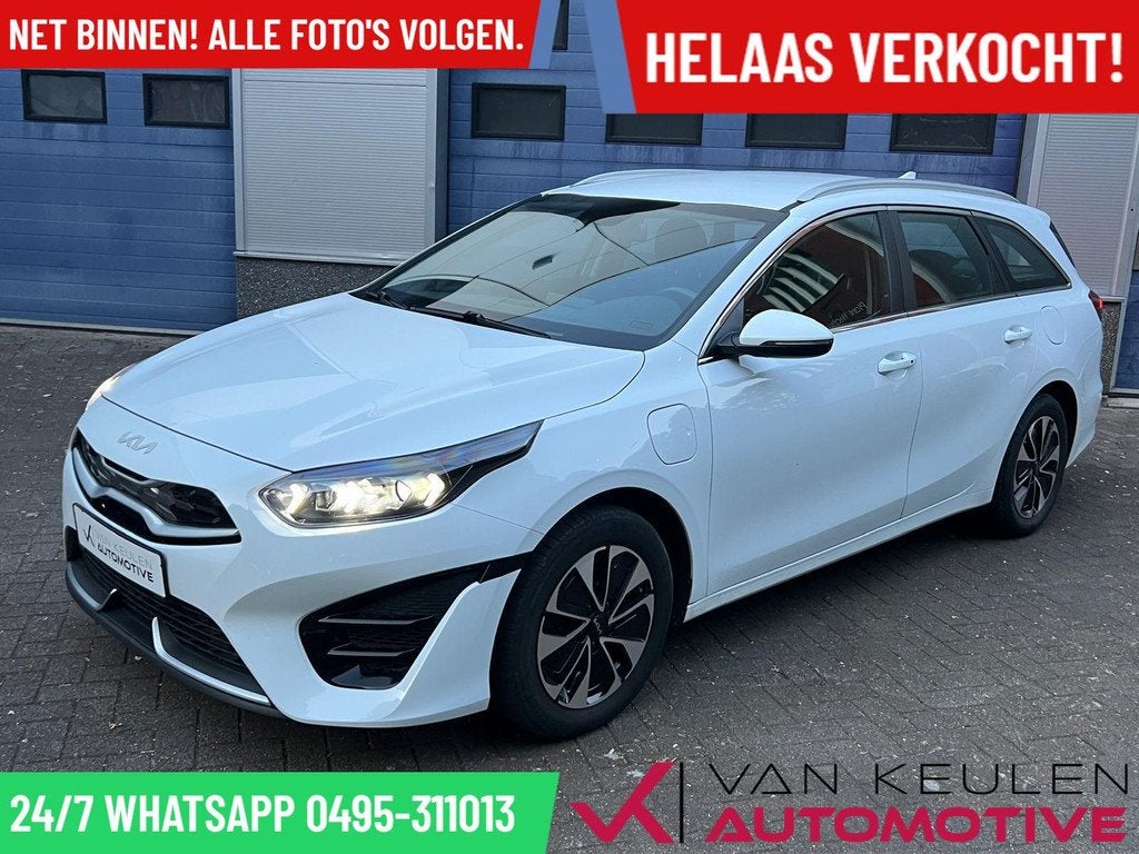 Kia Ceed Sportswagon 1.6 GDI PHEV l Facelift l Trekhaak, Gebruikt, Automatische klimaatregeling, Wit, Plug-in hybride