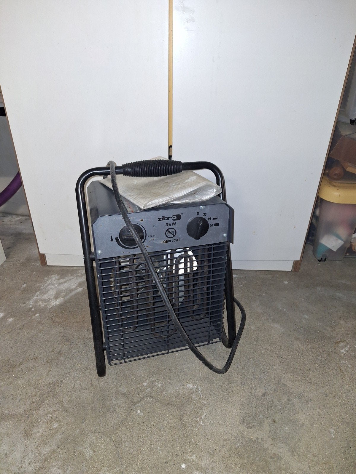 Zibro EFH 5030 Luchtverhitter - 3000W, Ophalen of Verzenden, Gebruikt, Verwarmen, Mobiele airco