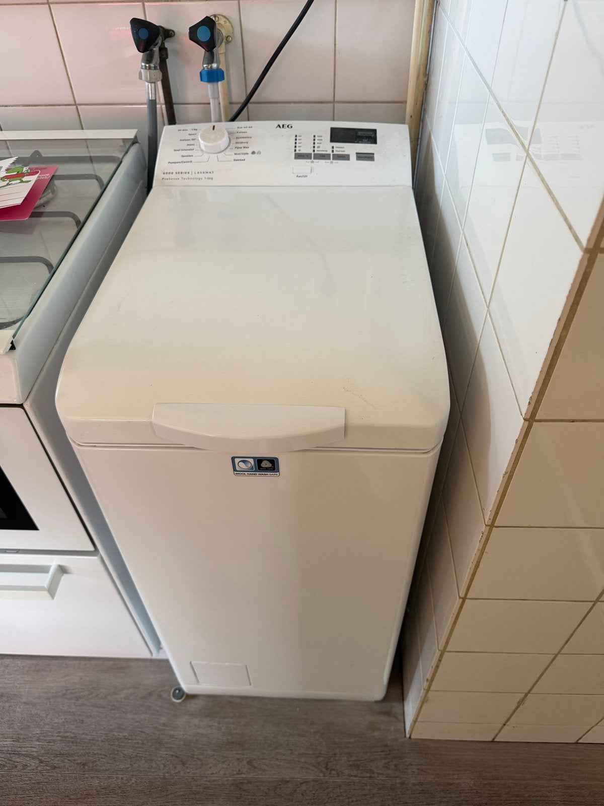 AEG 6000 serie bovenlader wasmachine, Witgoed en Apparatuur, Wasmachines, Ophalen, Gebruikt, Bovenlader, Wolwasprogramma
