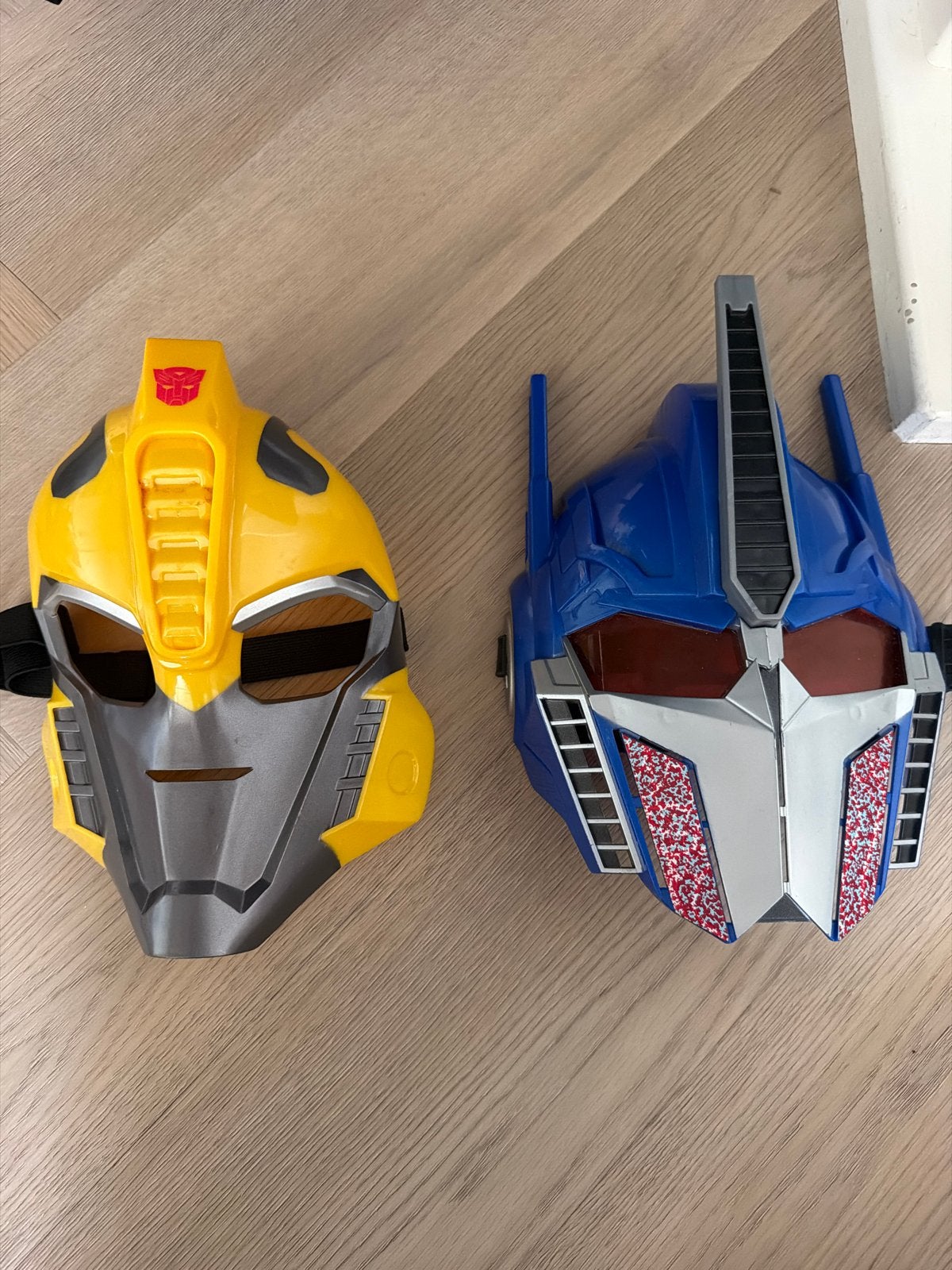 TRANSFORMERS Bumblebee & Optimus Prime helmen, Ophalen of Verzenden, Gebruikt