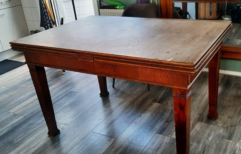 kloostertafel, Huis en Inrichting, Ophalen, Gebruikt, Eikenhout, 200 cm of meer