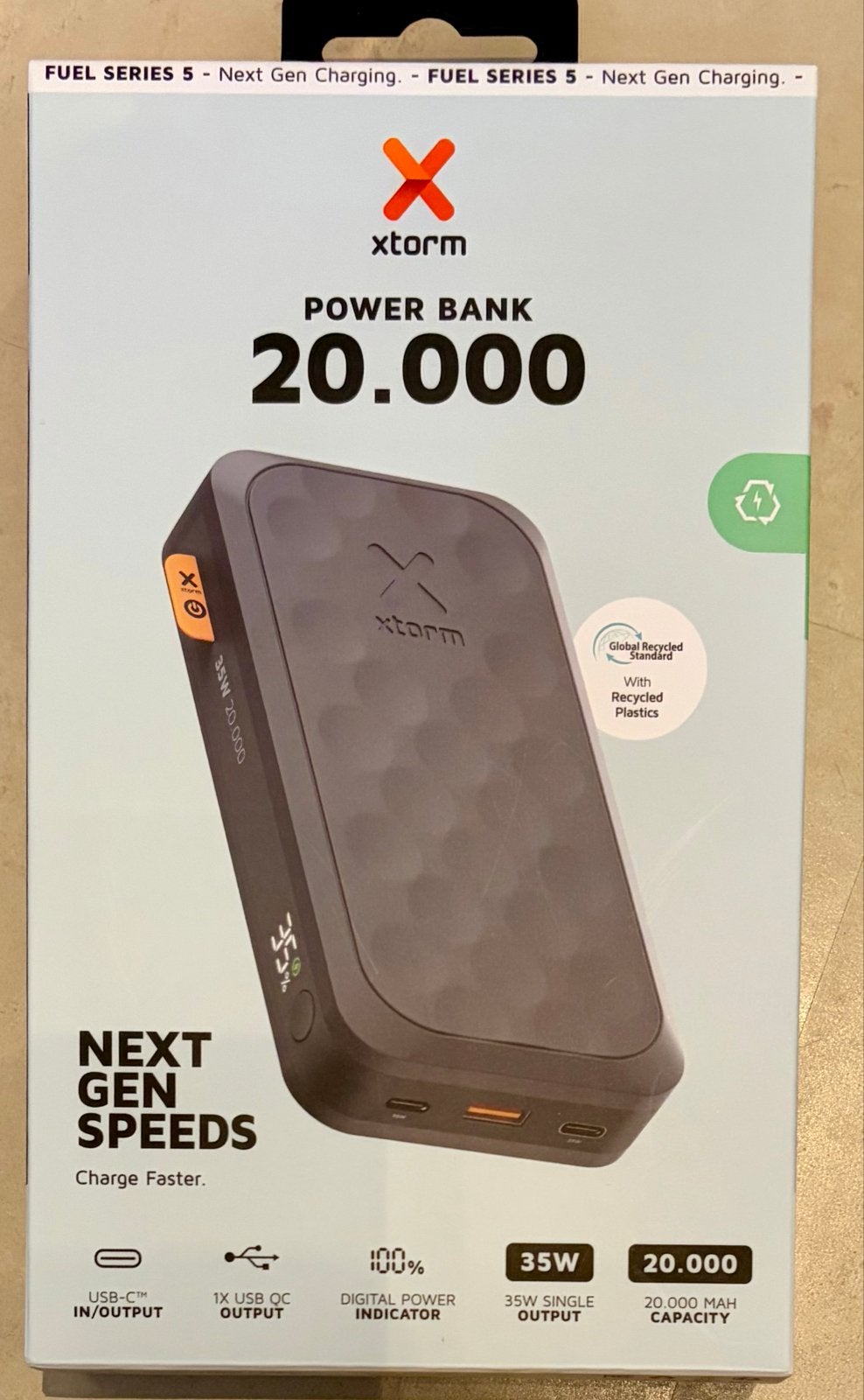 Xtorm Power Bank 20.000 mAh - Next Gen Snelheden, Ophalen of Verzenden, Nieuw