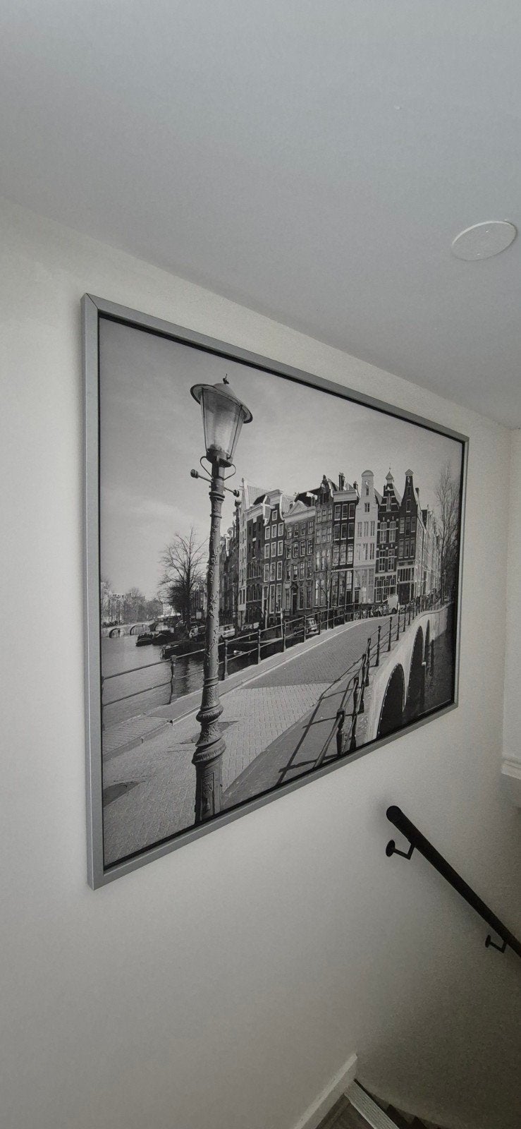 Poster in lijst Amsterdam, Ophalen