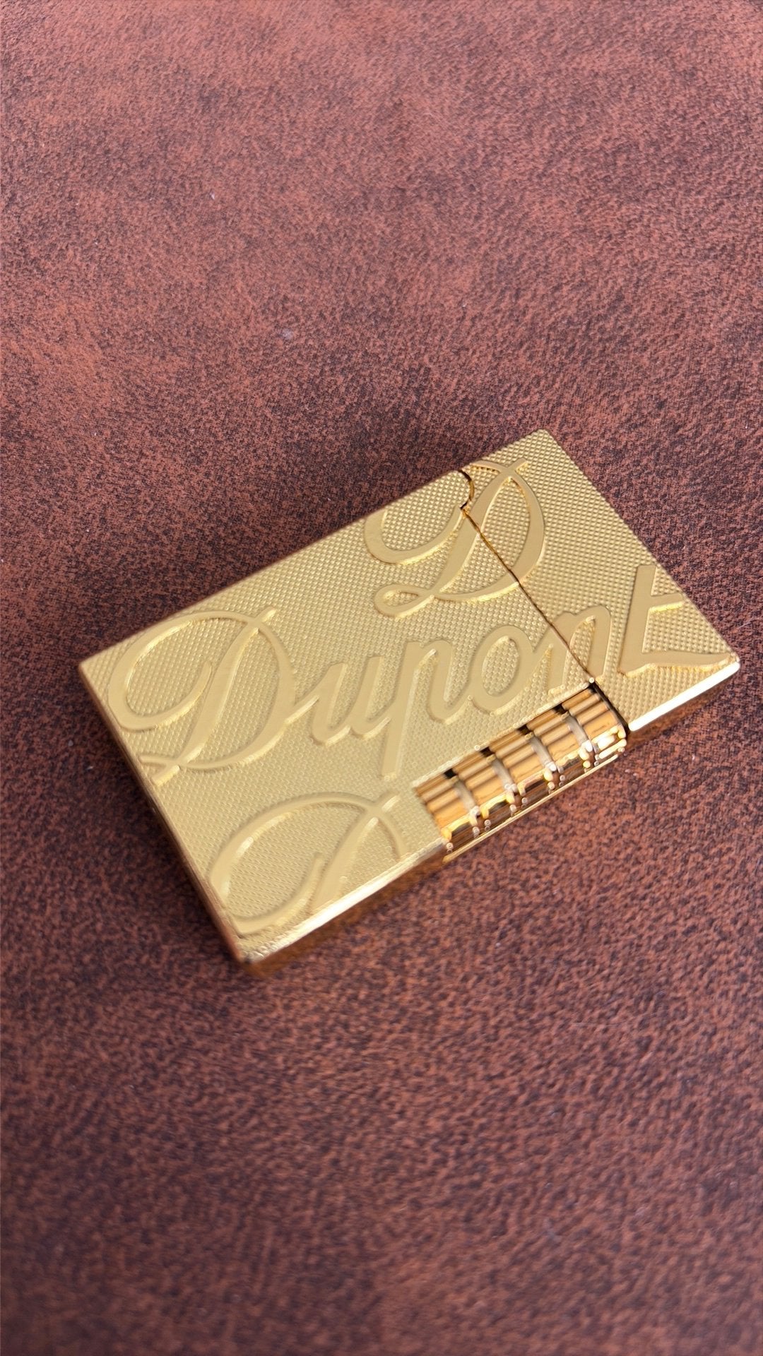 Goudkleurige luxe aansteker "Dupont”, Ophalen of Verzenden, Nieuw, Aansteker