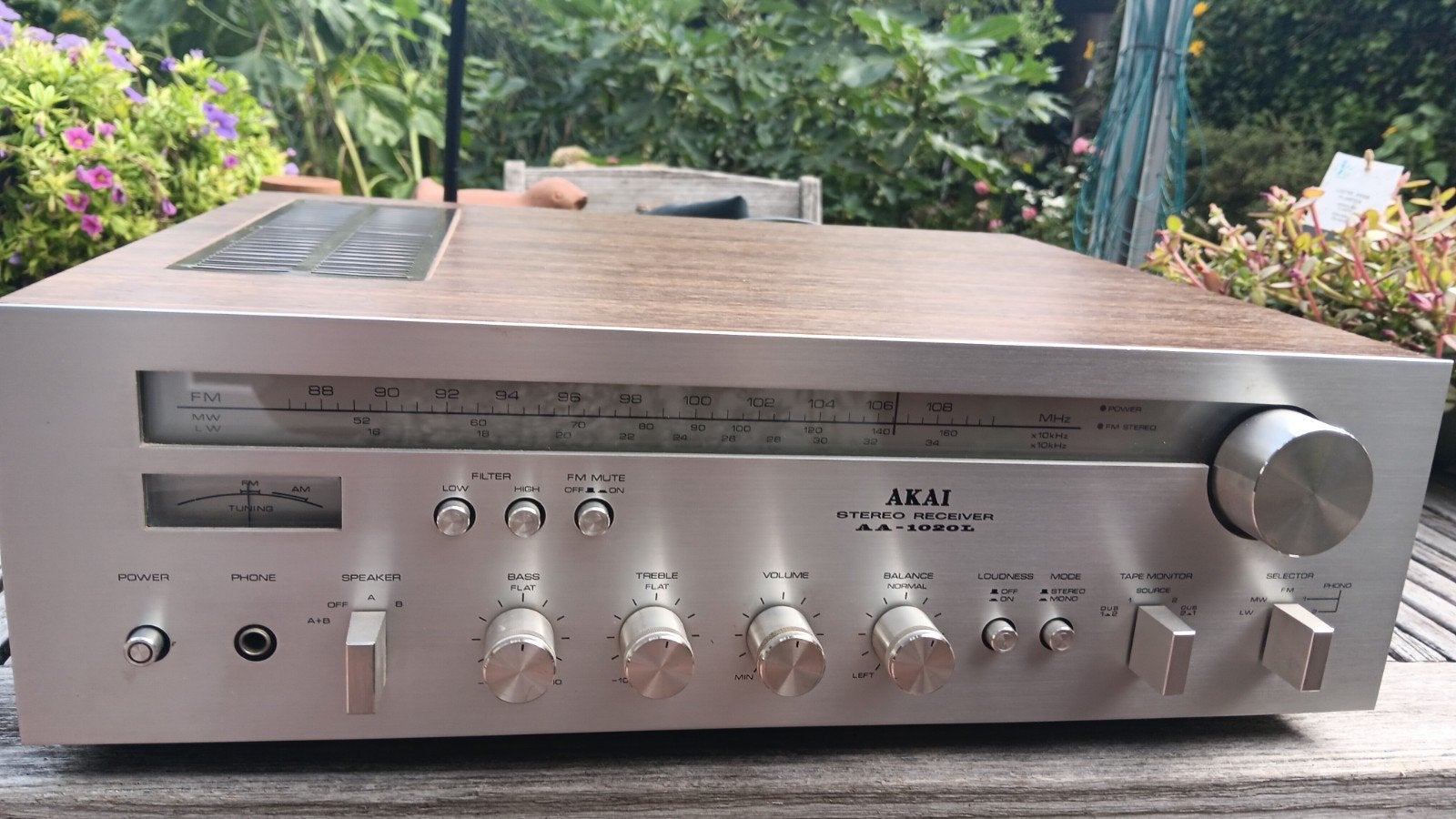 akai stereo reciever  AA 1020 L, Ophalen, Gebruikt, Stereo, Overige merken
