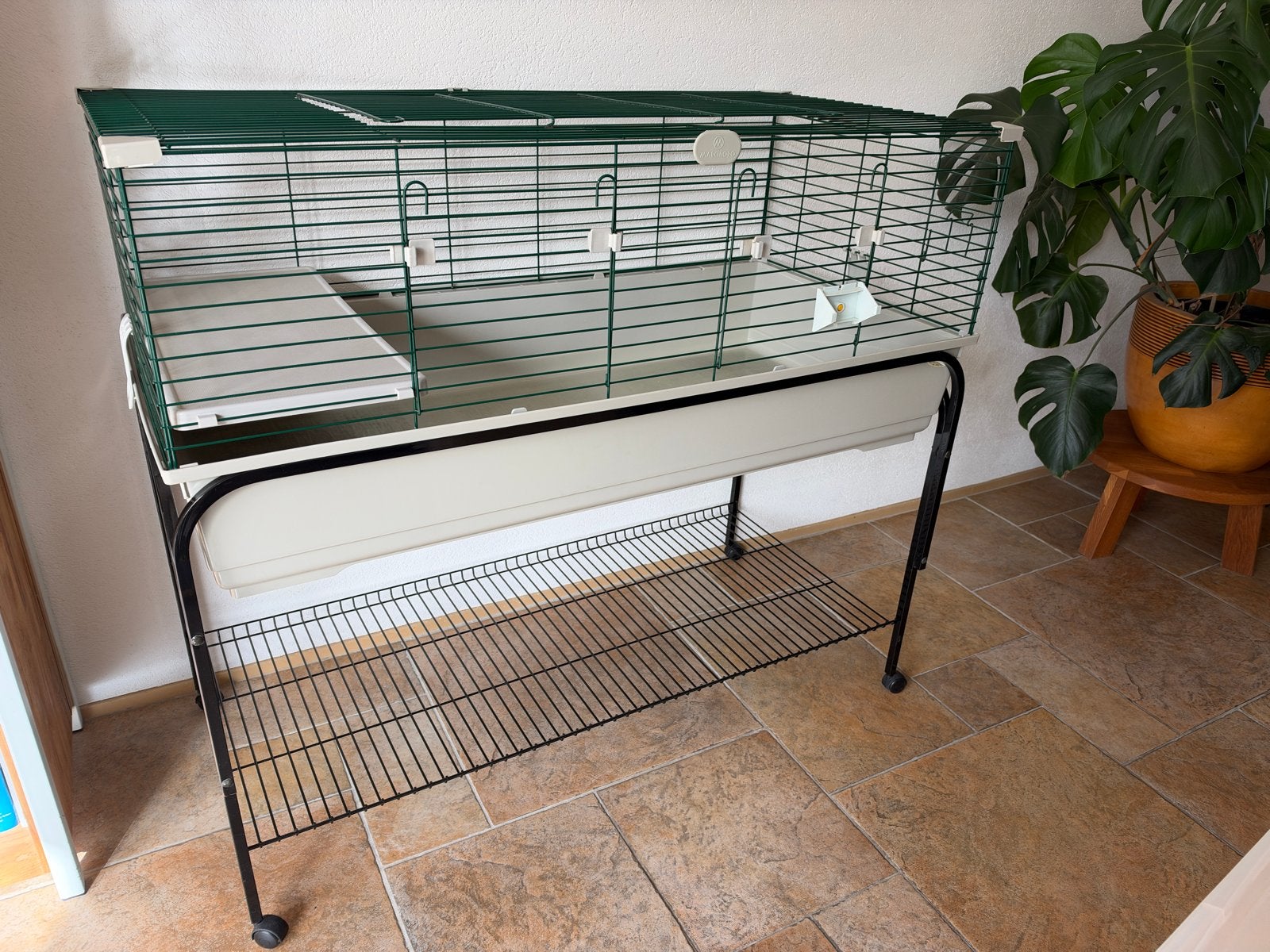 Caviahok met onderstel en accessoires, Dieren en Toebehoren, Ophalen, Cavia, 90 cm of meer, Hok