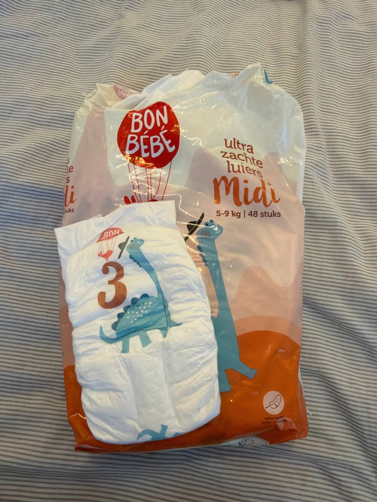 Bon Bébé Ultra Zachte Luiers Midi (5-9 kg, 48 stuks), Kinderen en Baby's, Ophalen of Verzenden, Nieuw, Jongetje of Meisje