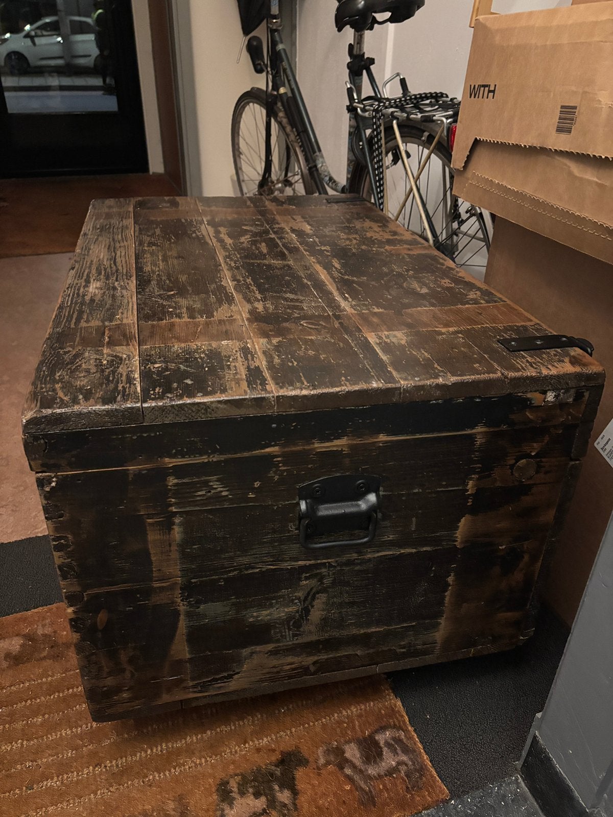 Kist / dekenkist / salontafel, Ophalen, Gebruikt, 50 tot 100 cm, Minder dan 50 cm