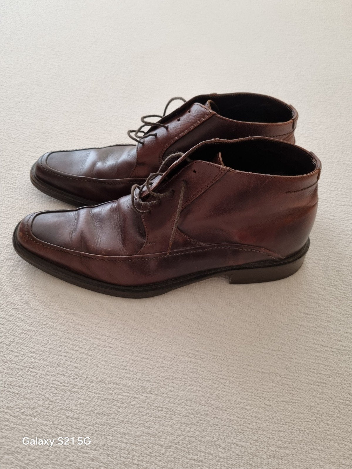 Lederen schoenen, Kleding | Heren, Schoenen, Verzenden, Zo goed als nieuw, Bruin