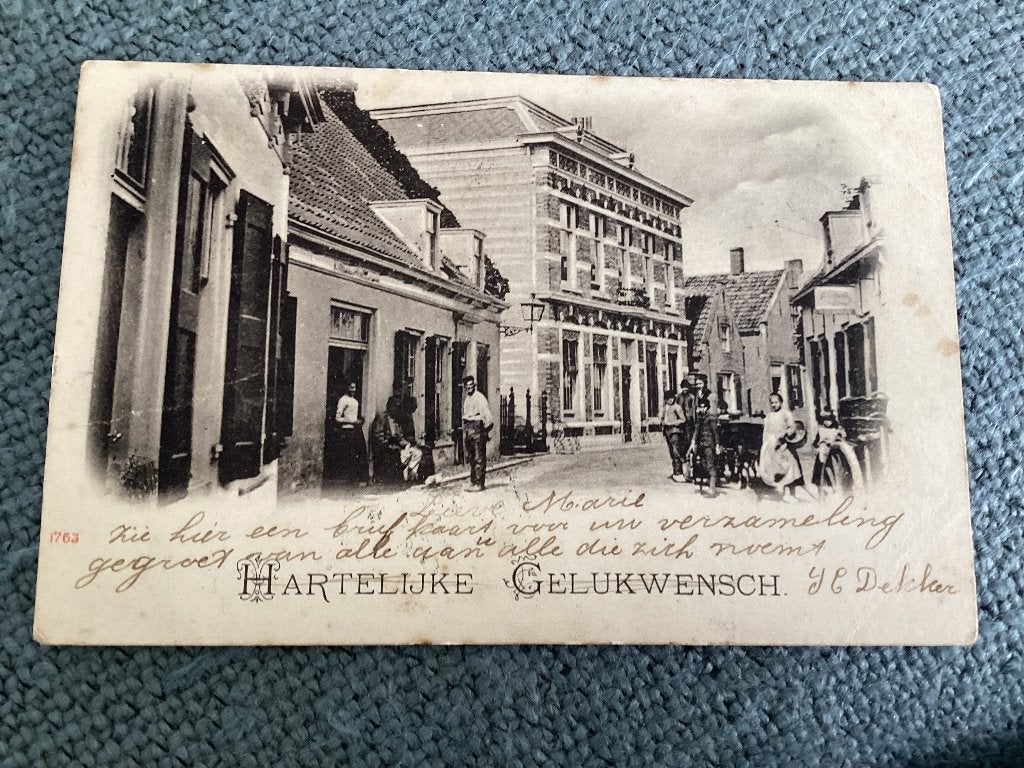 Hardinxveld., Verzamelen, Ansichtkaarten | Nederland, Ophalen of Verzenden, Voor 1920, Gelopen, Zuid-Holland