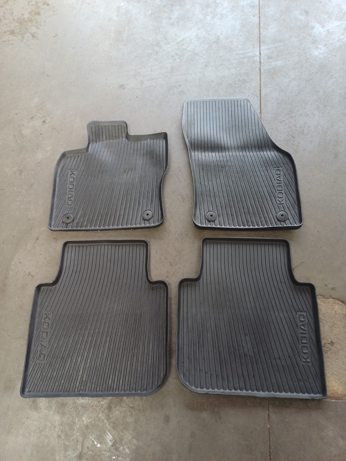 Skoda Kodiaq Rubberen Mattenset, Ophalen, Gebruikt, Skoda