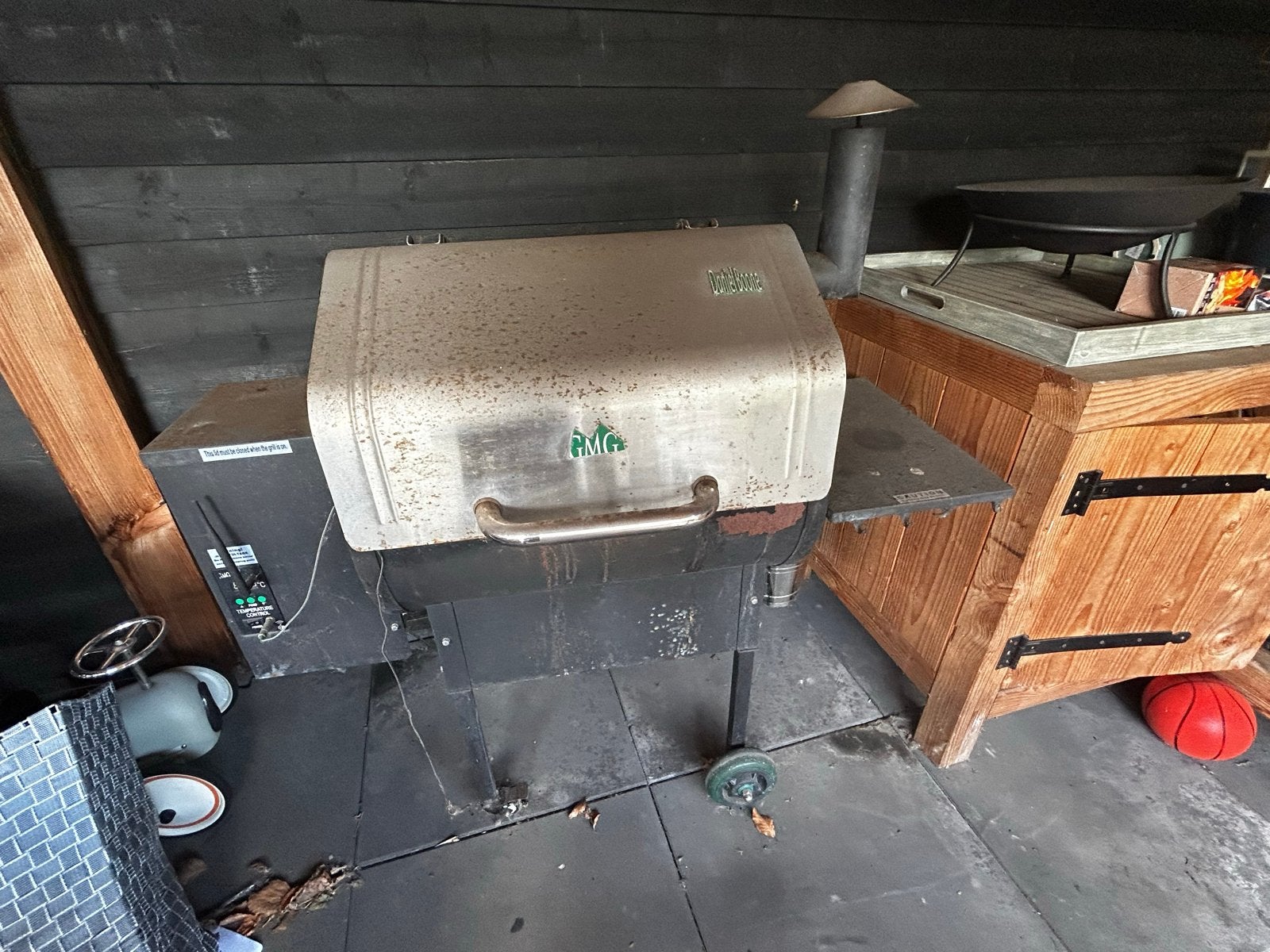 Green Mountain Pallet Grill - Werkt, maar met roest, Ophalen of Verzenden, Gebruikt