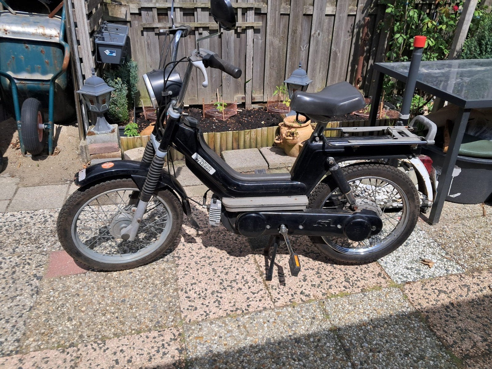 Piaggio Ciao Bromfiets - Klassieke Zwarte Brommer, Ophalen, Gebruikt, Maximaal 25 km/u, Piaggio