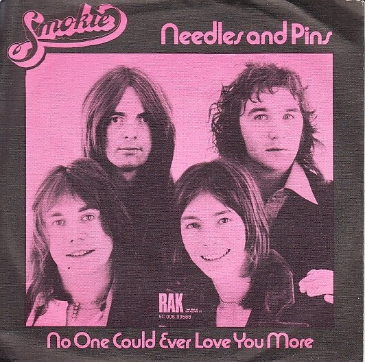 smokie - needles and pins (1977), Cd's en Dvd's, Gebruikt, 7 inch, Ophalen of Verzenden, Fotohoes