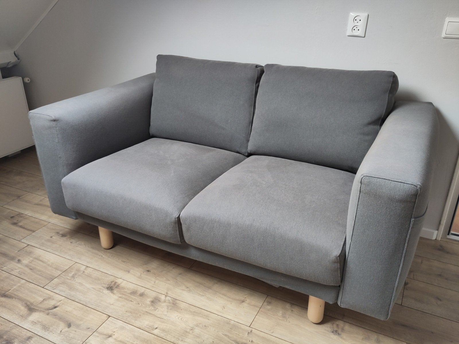 IKEA Norsborg 2-zits bank - Grijs, Huis en Inrichting, Ophalen, Gebruikt, 150 tot 200 cm, Tweepersoons