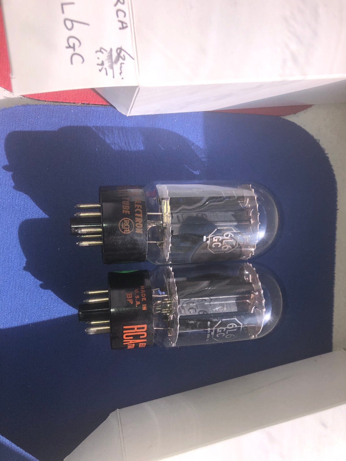 RCA 6L6GC Blackplates USA 1970s Matched Paar Buizen, Ophalen of Verzenden, Zo goed als nieuw
