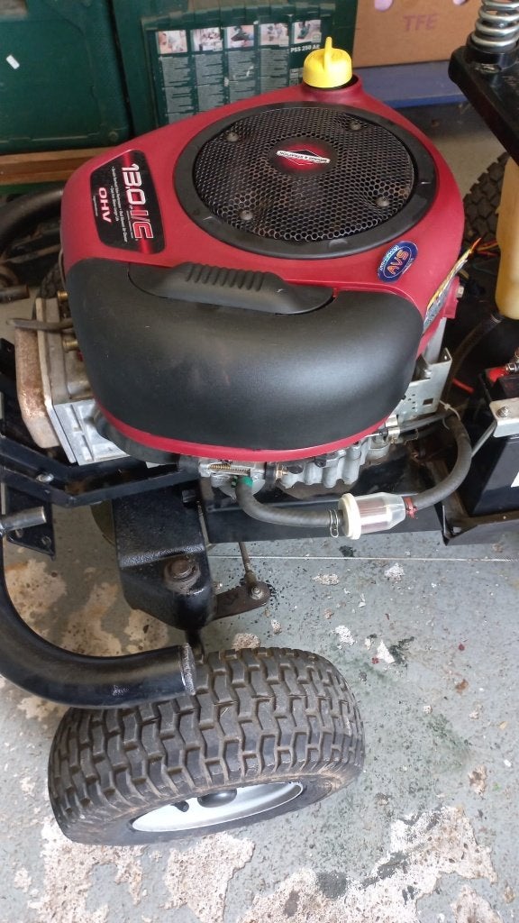 Zitmaaier motor, Ophalen, Gebruikt, 90 tot 120 cm