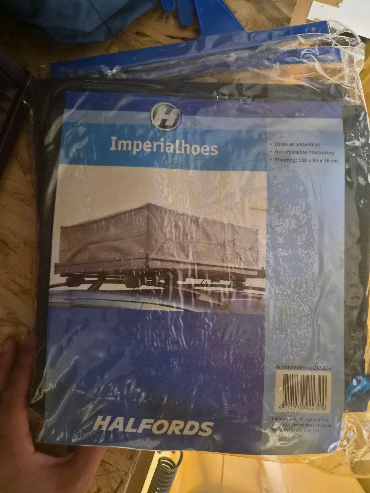 Halfords Imperialhoes - Wind- en waterdichte dakkofferhoes, Ophalen, Zo goed als nieuw