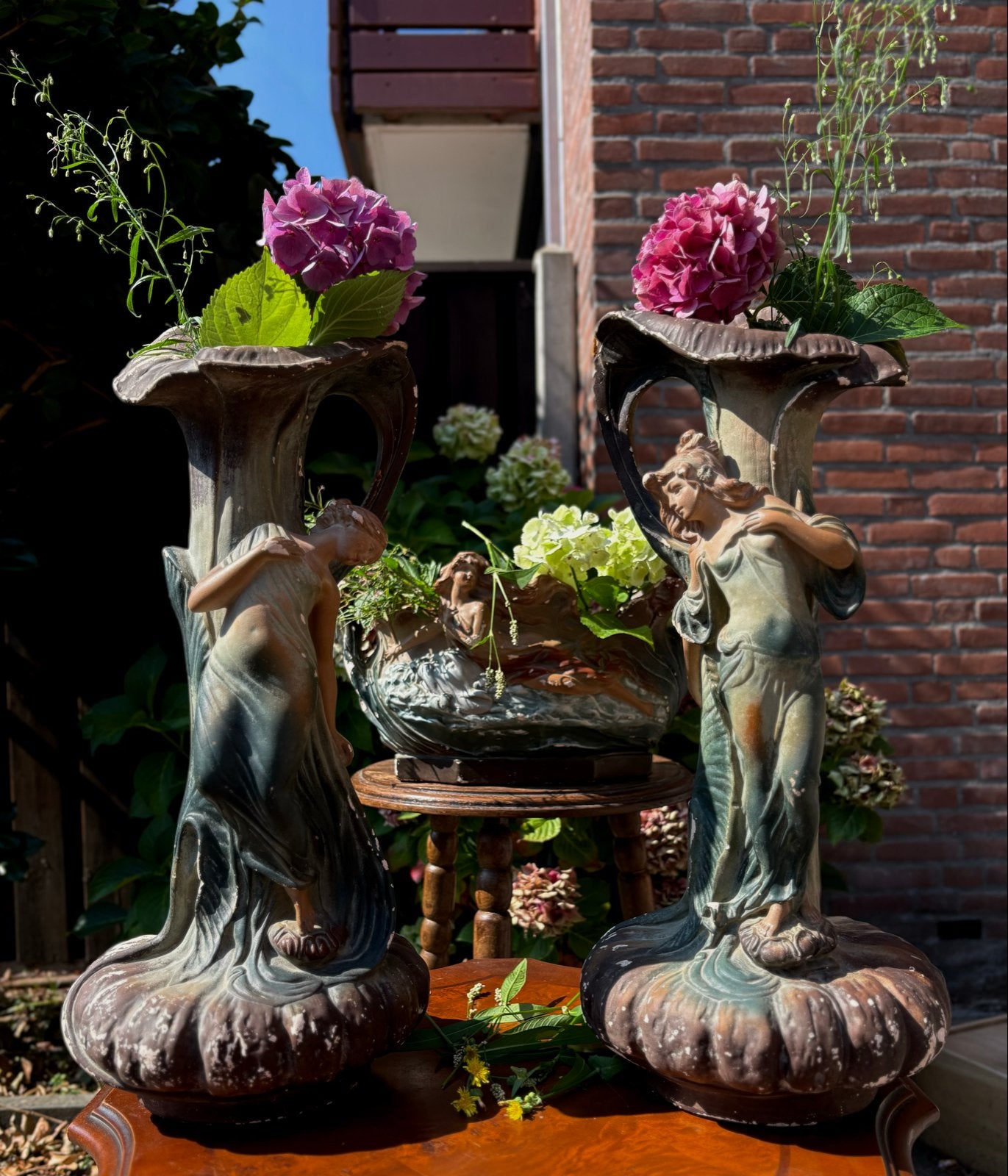 Art Nouveau Terracotta Set ca. 1900, Ophalen of Verzenden
