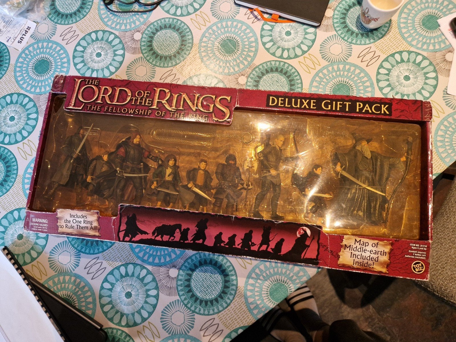 Lord of the Rings Fellowship Deluxe Gift Pack – Toy Biz 2002, Ophalen, Gebruikt, Actiefiguurtje