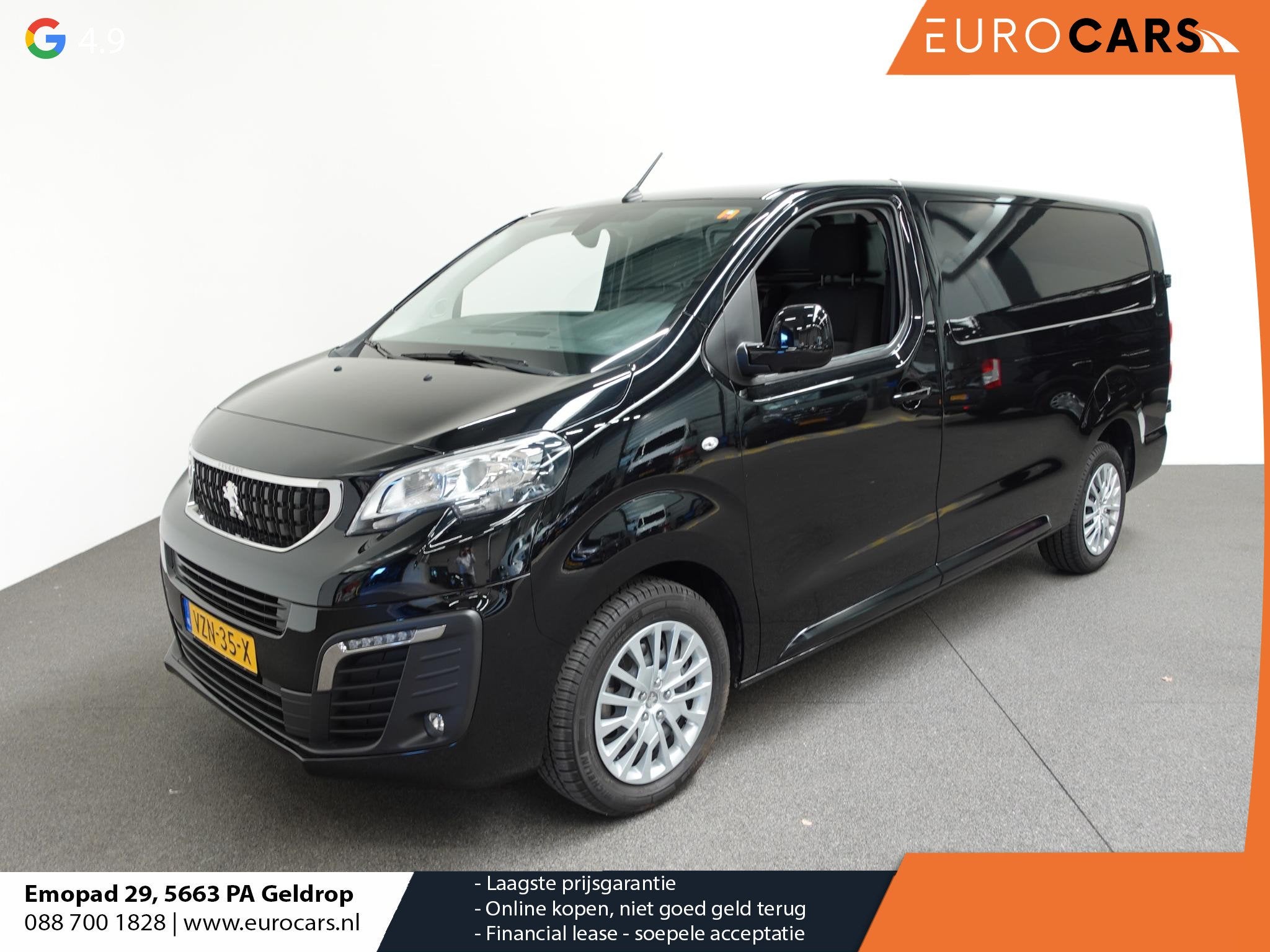 Peugeot Expert 145pk L3 Automaat Airco Cruise Navi Trekhaak, Stof, Gebruikt, 4 cilinders, 2500 kg