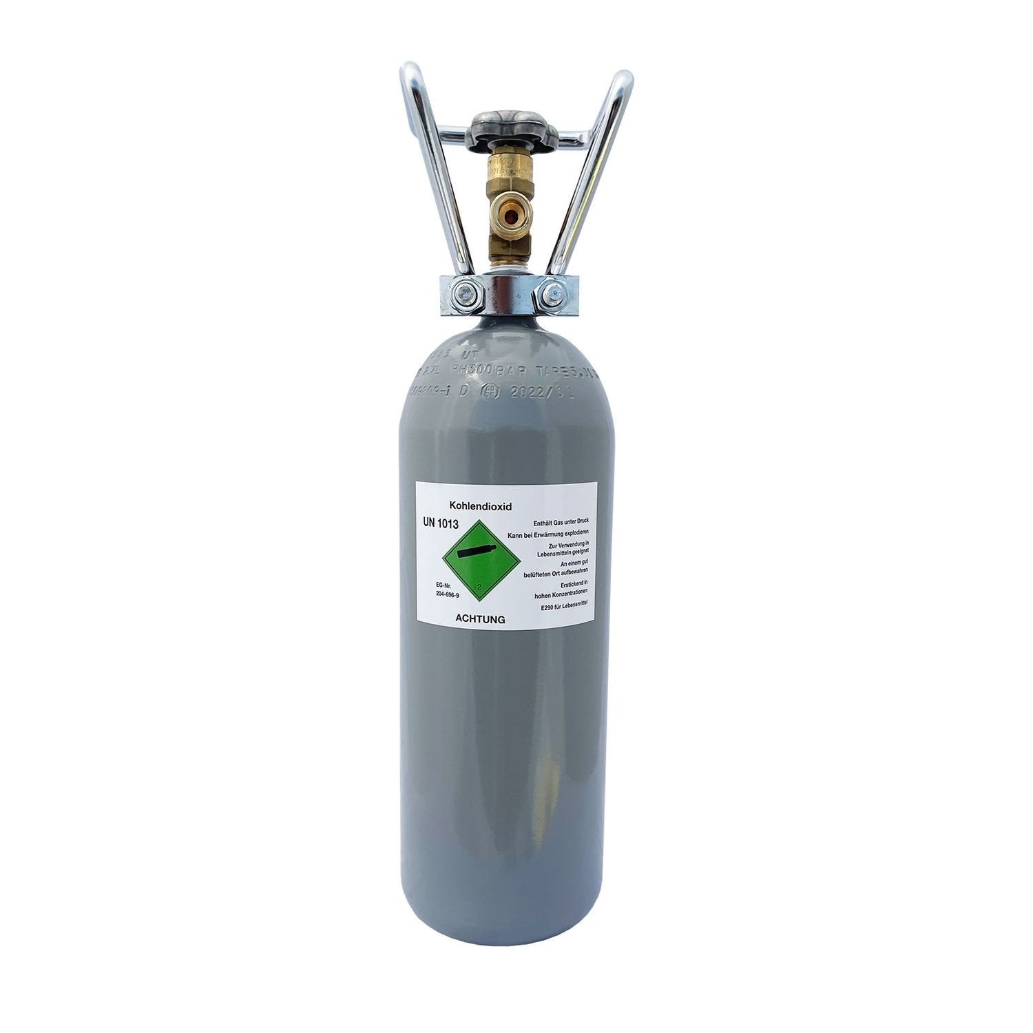 4 x lege  koolstofdioxide (CO2) gasfles  leeg - UN 1013, Ophalen of Verzenden, Zo goed als nieuw