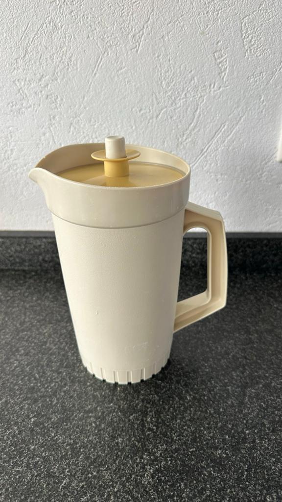 Tupperware sapkan, Ophalen of Verzenden, Gebruikt, Crème, Beker of Kan