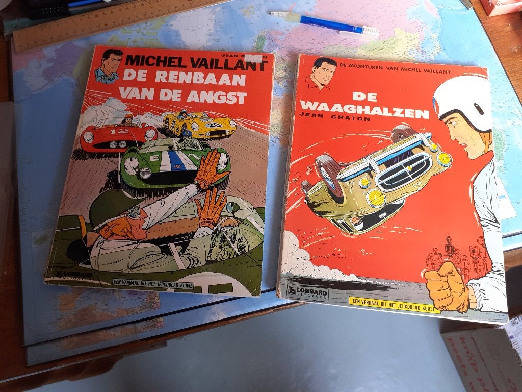 9 x Michel Vaillant (1974), Meerdere stripboeken, Verzenden, Zo goed als nieuw