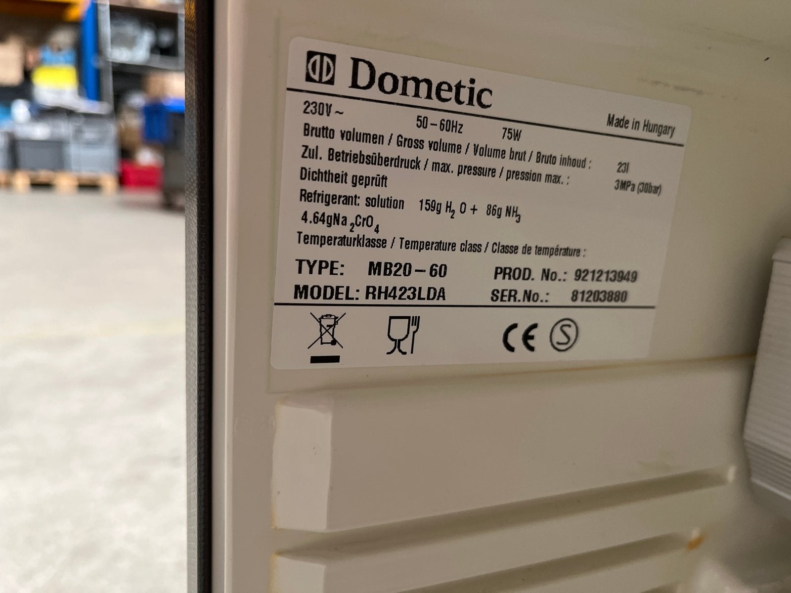Dometic Minibar Koelkast MB20-60 RH423LDA - Compact & Stil, Witgoed en Apparatuur, Ophalen of Verzenden, Minder dan 75 liter, Zonder vriesvak