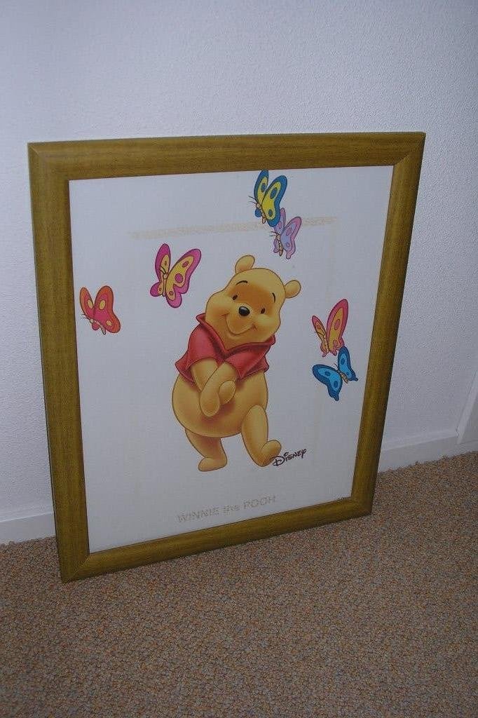 Winnie de Poeh poster in lijst, Ophalen, 50 – 75, Minder dan 50 cm, Gebruikt