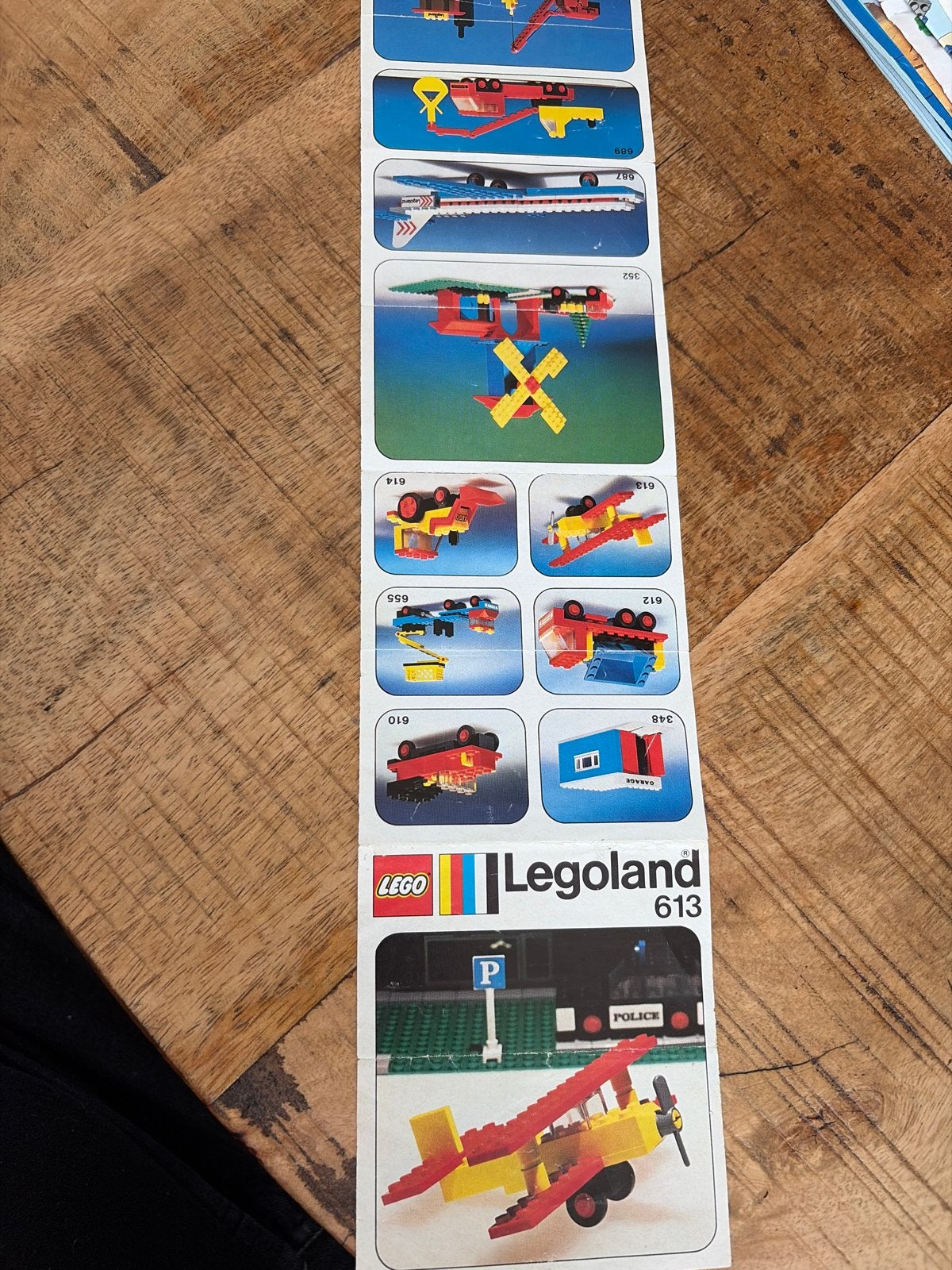 Lego Legoland 613 Vliegtuig Bouwinstructies, Gebruikt, Lego, Accessoire, Ophalen of Verzenden