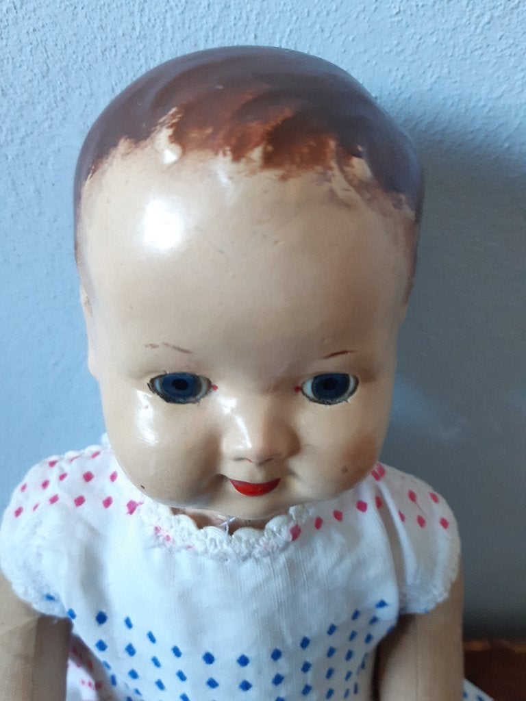 Oude pop, Verzamelen, Poppen, Ophalen of Verzenden, Gebruikt, Pop