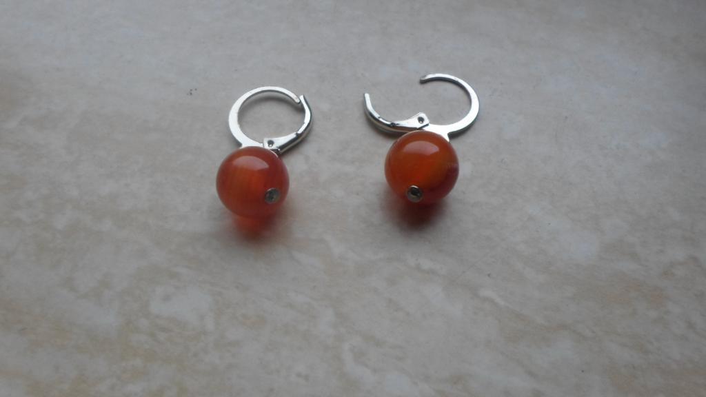 nieuw oorbellen barnsteenkleur creolen, Hangers, Overige kleuren, Nieuw, Ophalen of Verzenden