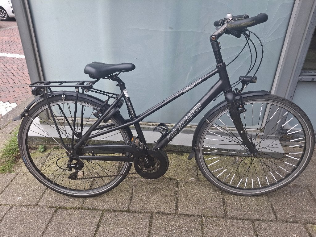 Herenfiets Jan Janssen-Sport Touring 28 Inch Wielen, Gebruikt, Velgrem, Versnellingen, 53 tot 57 cm