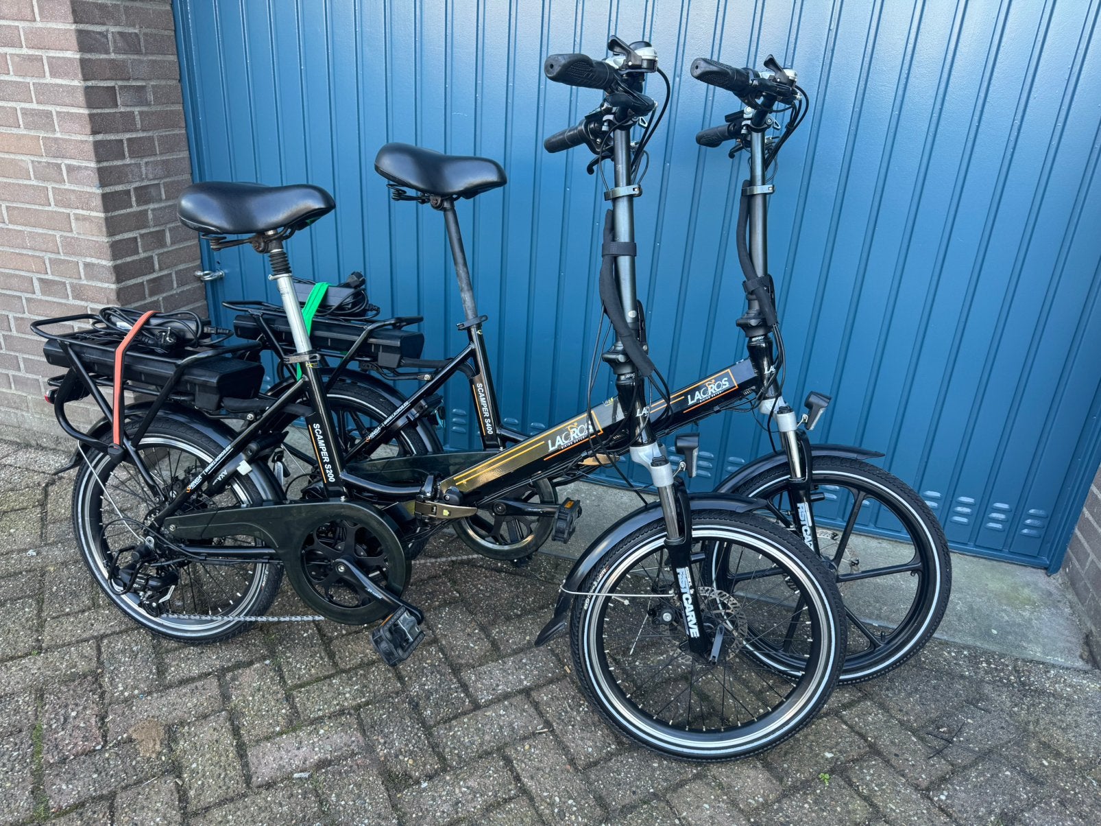 2xZGAN Lacros S400 en S200 elektrische vouwfietsen 20 inch, Ophalen, Zo goed als nieuw, 20 inch of meer, Versnellingen