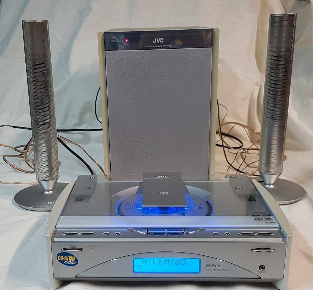 JVC FS-SD1000R radio/cd-speler met boxen, Ophalen, Cd-speler, Onbekend, Zo goed als nieuw
