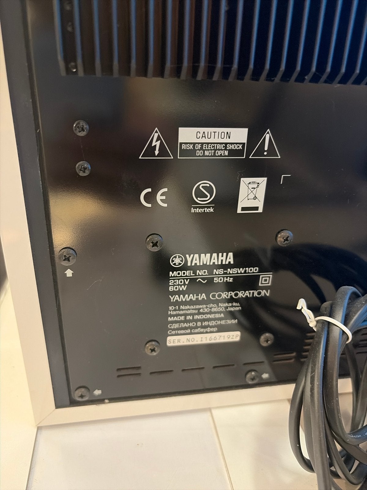 Yamaha NS-NSW100 MusicCast Subwoofer - Nieuwstaat, Subwoofer, Yamaha, WiFi, Ophalen of Verzenden