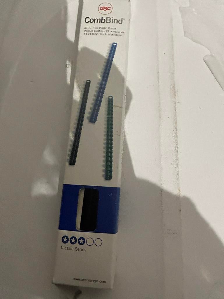 GBC CombBind A4 21-rings plastic bindruggen, Ophalen of Verzenden, Zo goed als nieuw