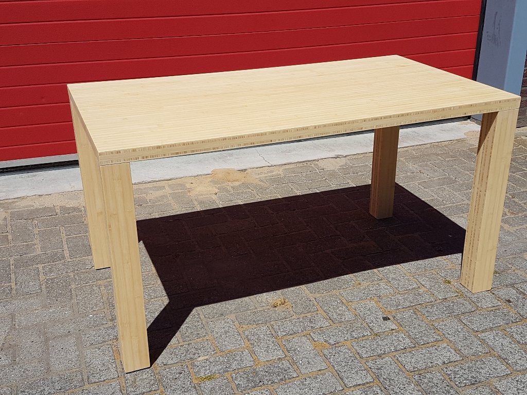 Bamboe eetkamertafel vergadertafel tafel  bartafel op maat., Doe-het-zelf en Verbouw, Ophalen, Nieuw, Hout, 20 tot 50 mm